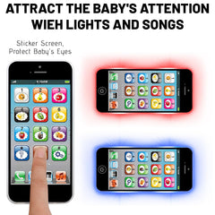 Wolmund Toy Learning Phone in color mode with vibrant visuals for tracking