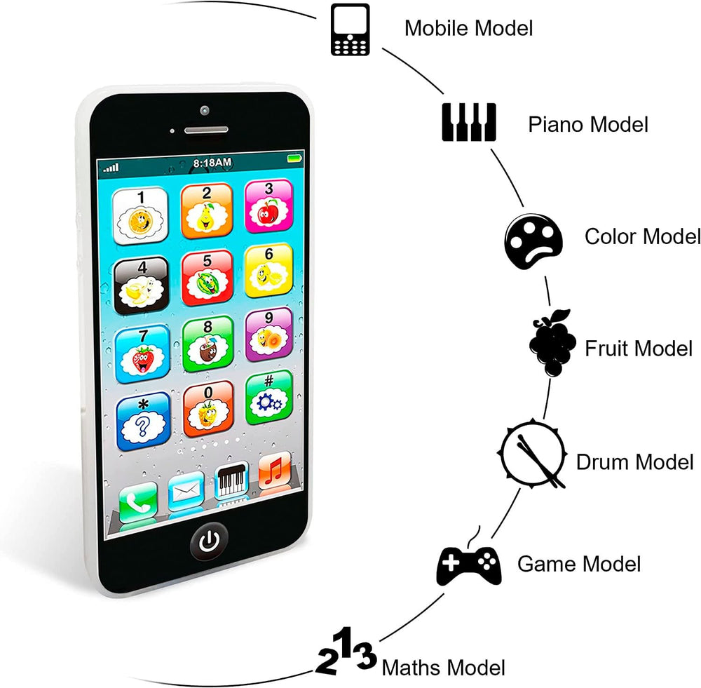 Wolmund Toy Learning Phone in mobile mode for on-the-go play