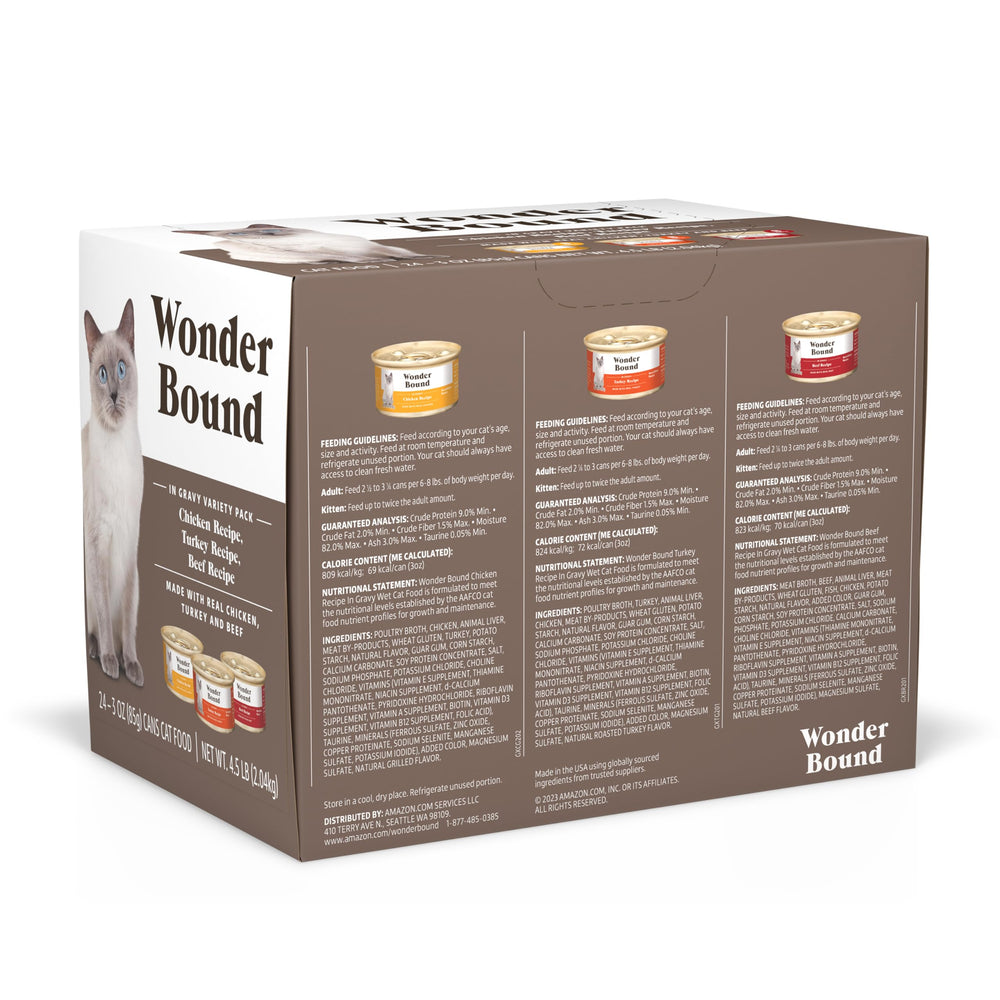Wonder Bound chicken in gravy can, tender poultry for cats