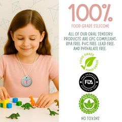 Wonder Sense Whimsy Necklaces color palette highlights calming color options.