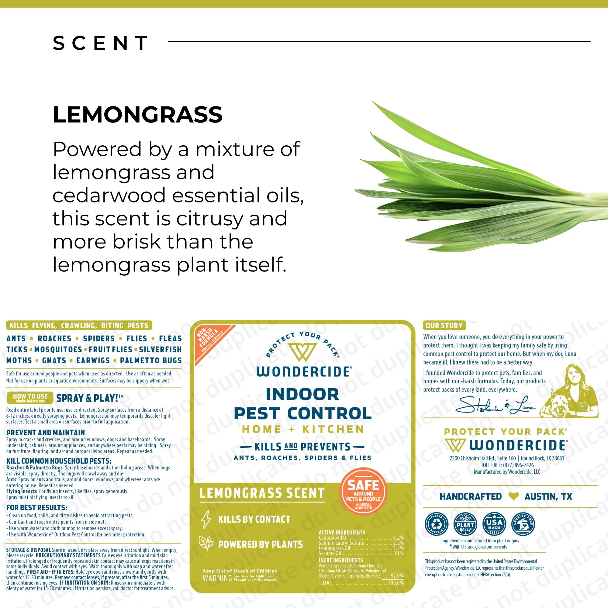 Wondercide Lemongrass spray protects cat condos while supporting a pest-free home.