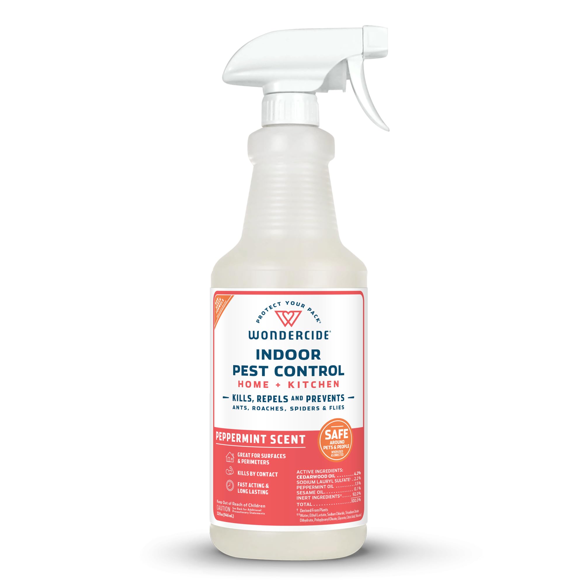 Wondercide indoor pest control spray bottle ready for home use