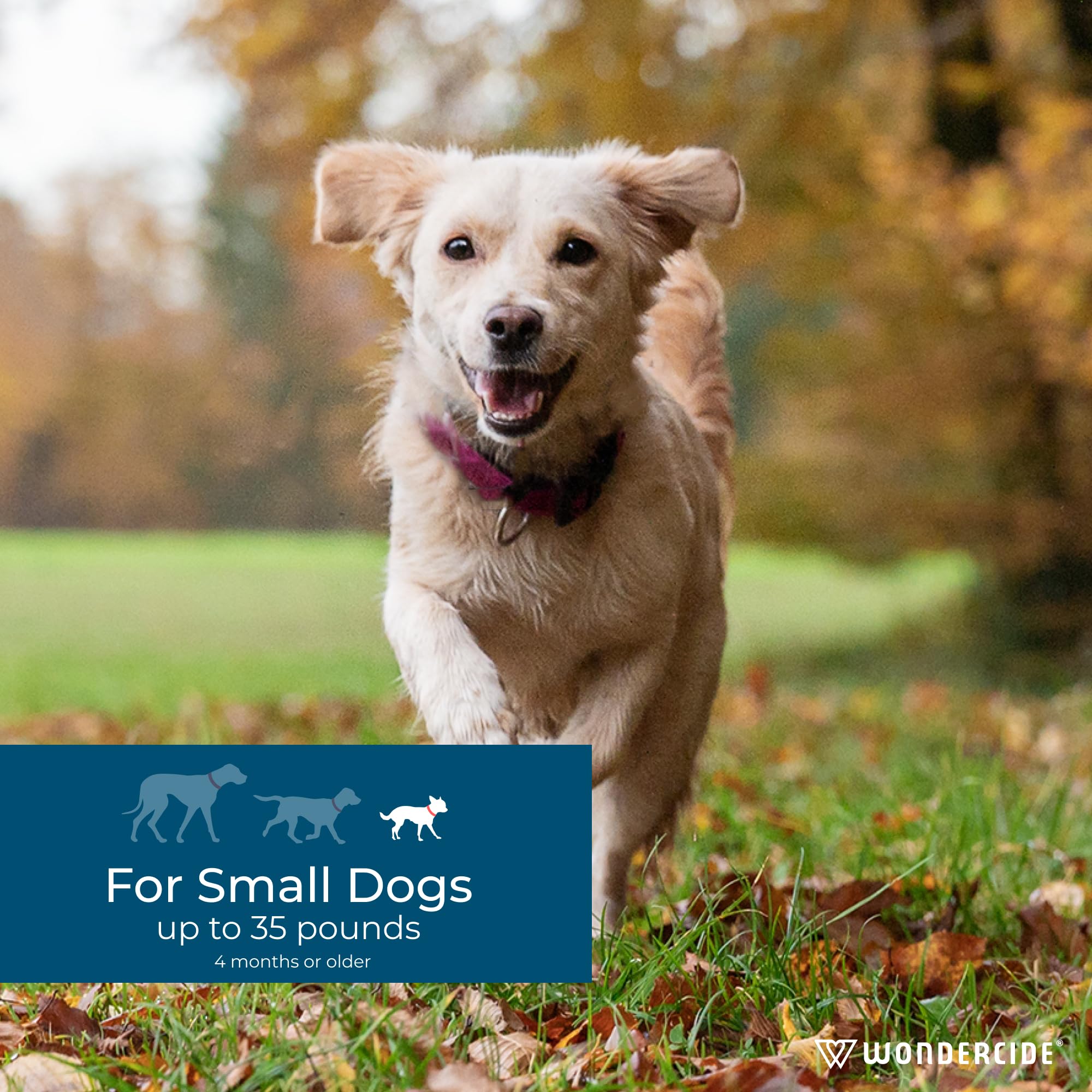 Wondercide dog spot-on label emphasizes plant-powered ingredients with natural oils.