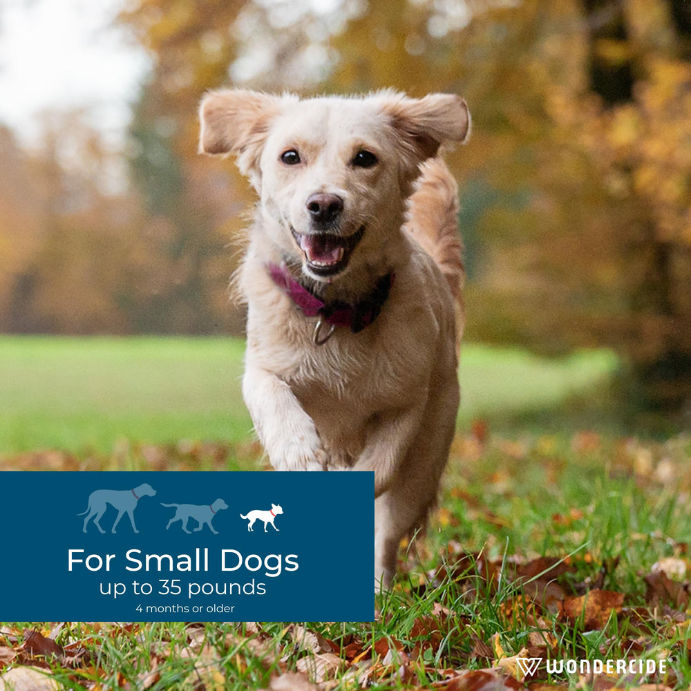 Wondercide dog spot-on label emphasizes plant-powered ingredients with natural oils.