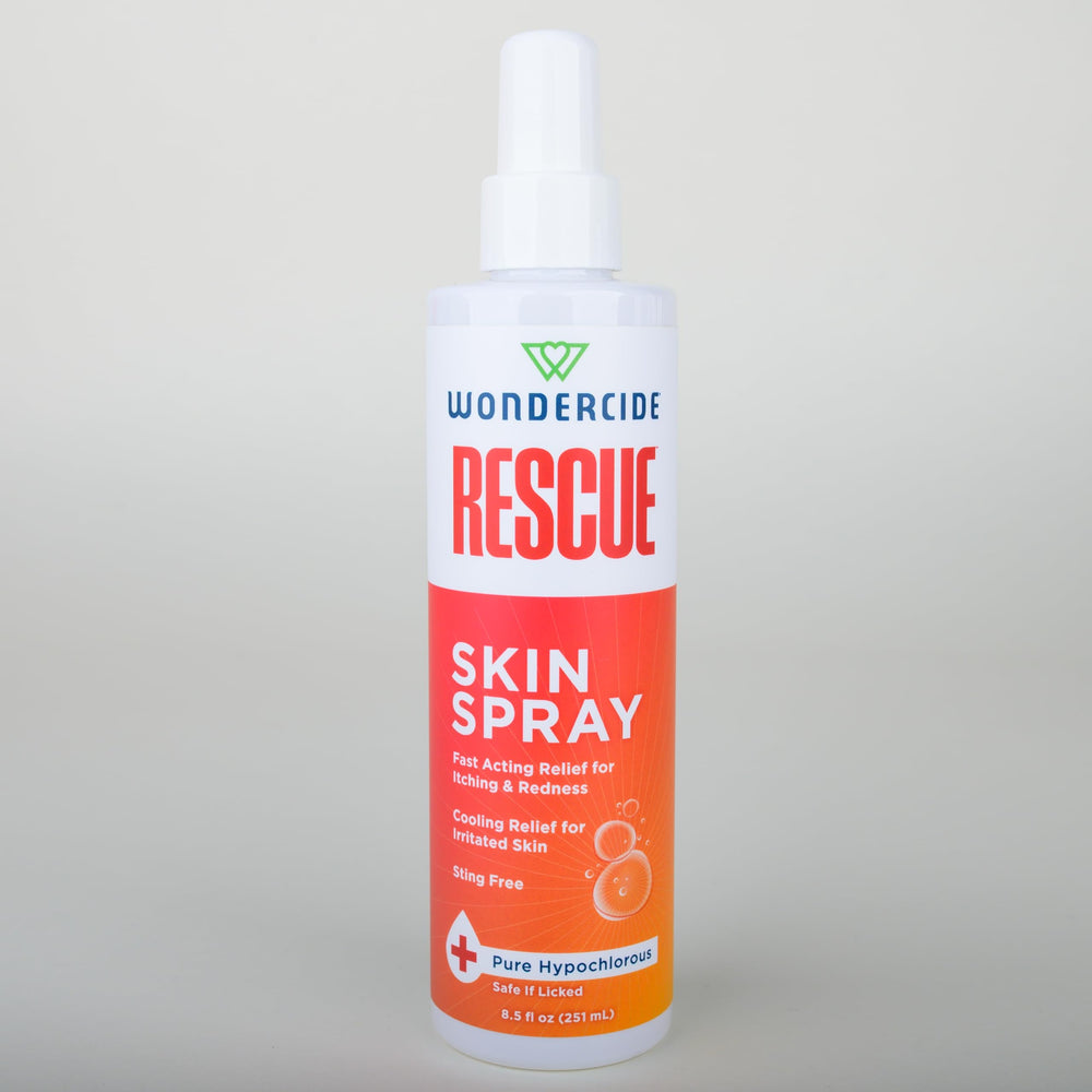Wondercide Rescue Skin Spray on itchy spots supporting daily comfort without harsh additives