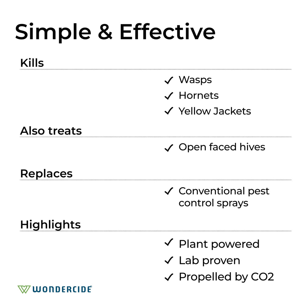 USA-made, CO2-propelled spray for reliable outdoor application.