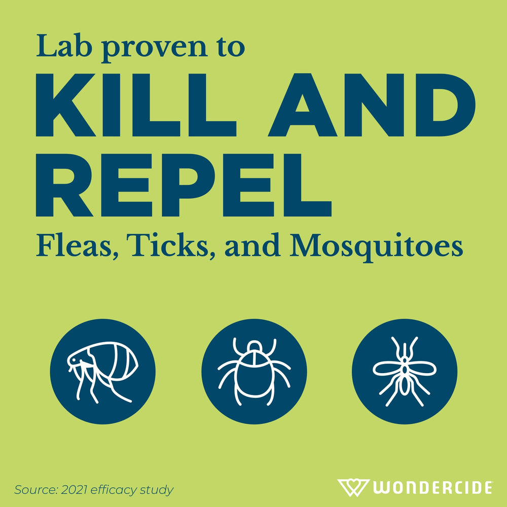 Covers up to five thousand square feet for fleas and mosquitoes with Wondercide.