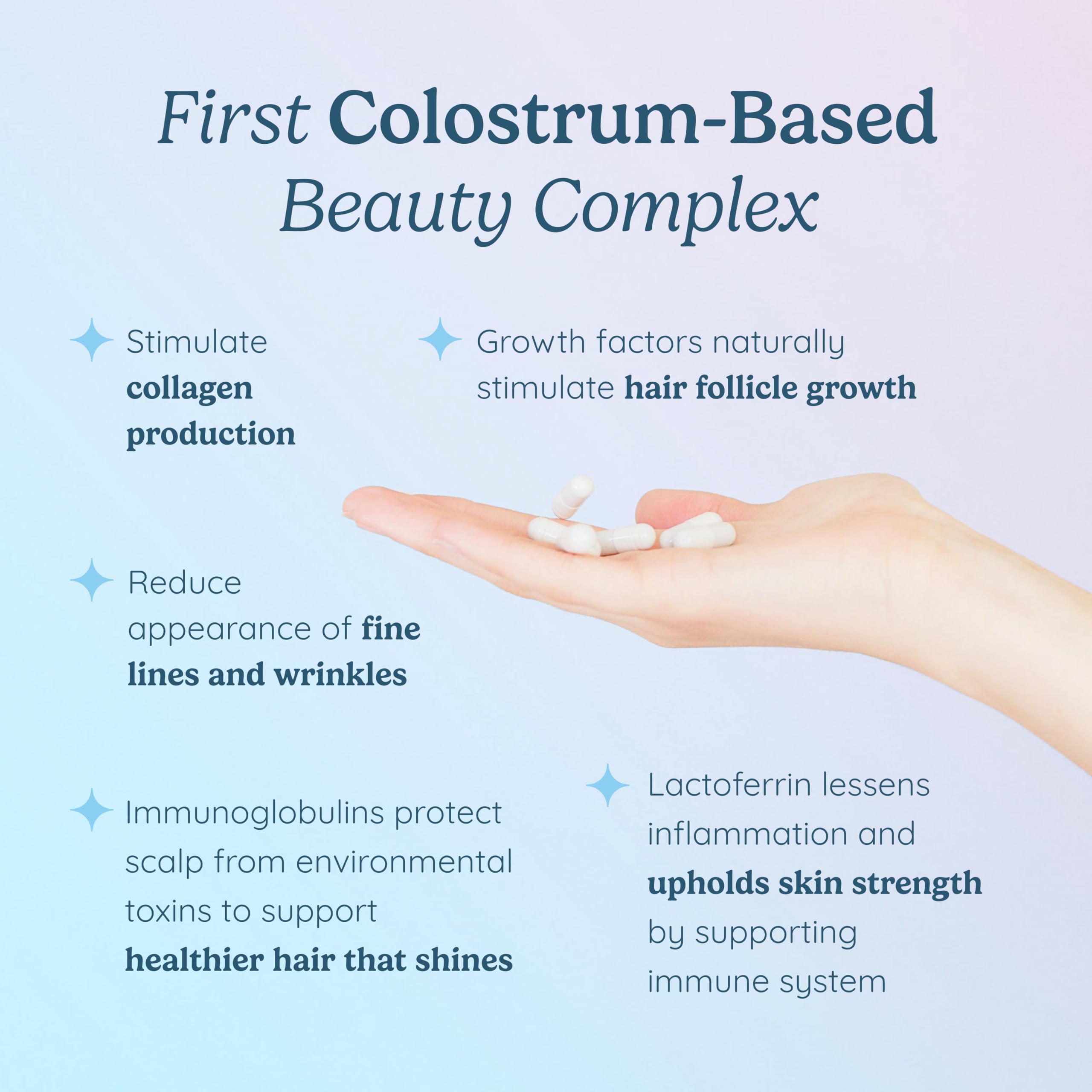 WonderCow WonderGlow ingredients list with bovine colostrum and collagen