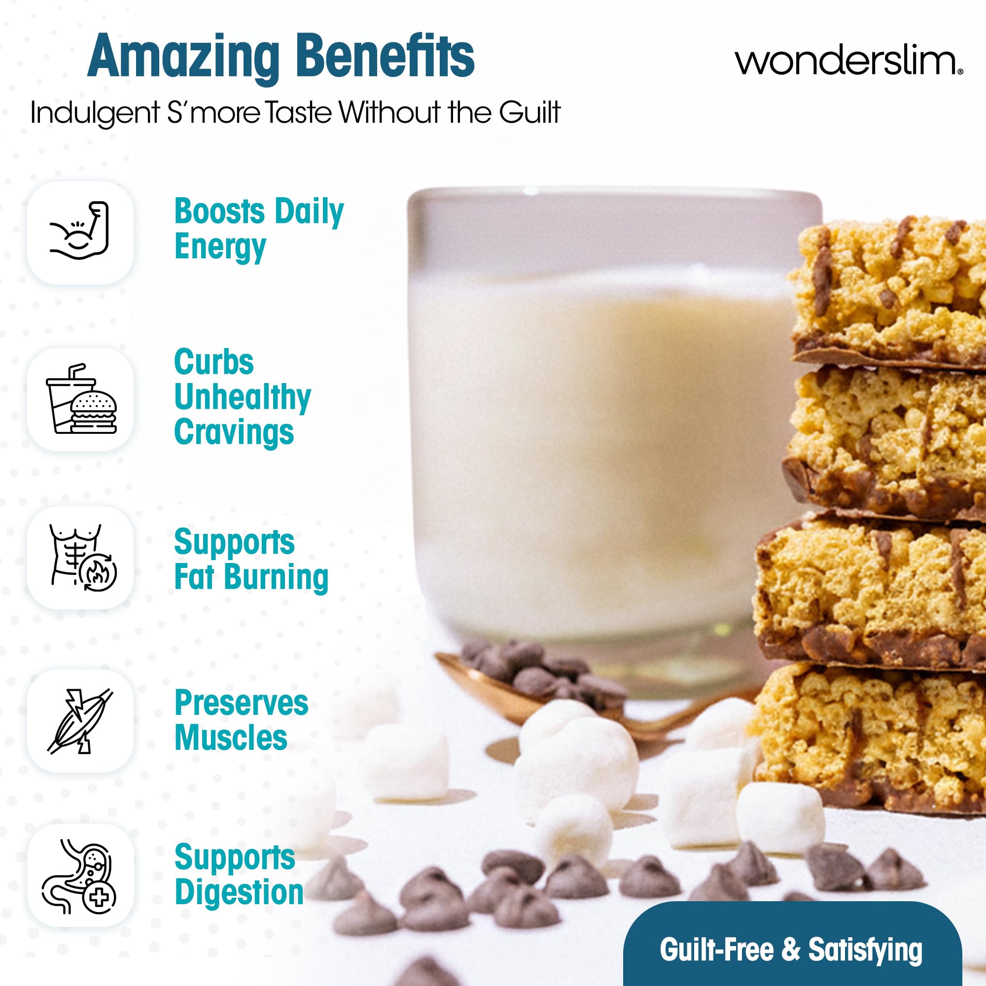 WonderSlim bars are low sugar and low carb for mindful snacking.