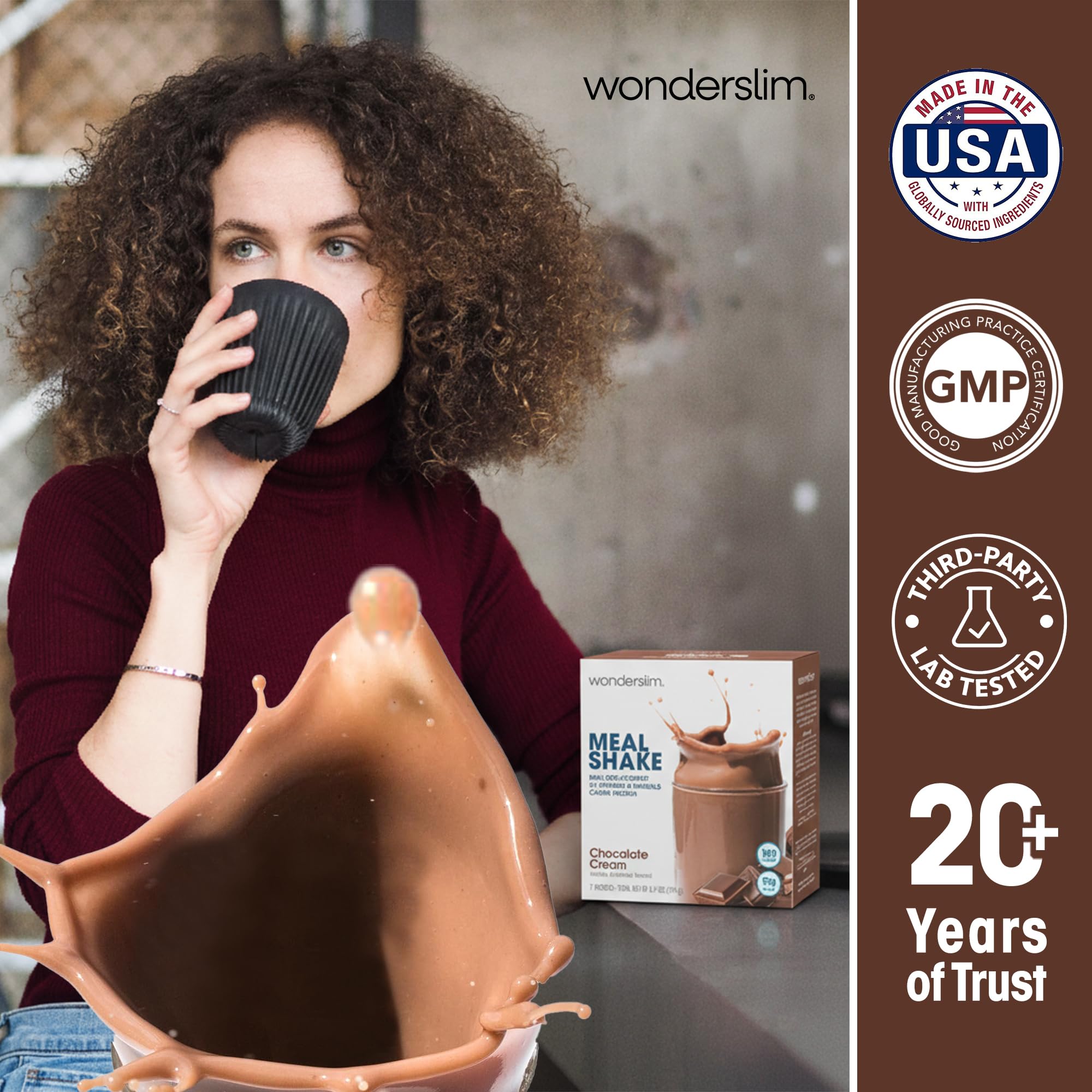 Bundle pack of WonderSlim shakes for weekly meals