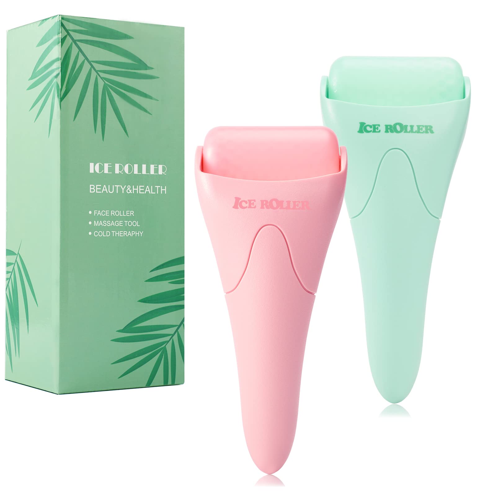 Wonderwin ice roller on face for refreshing massage and depuffing