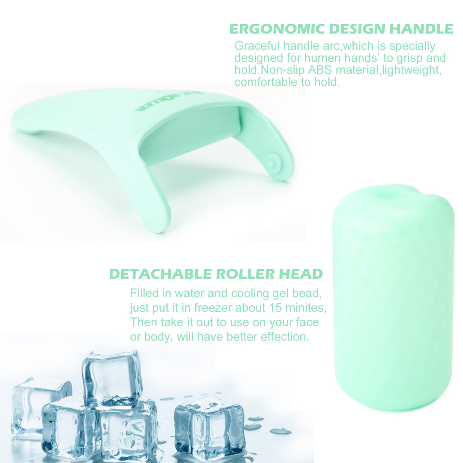 Two-pack Wonderwin ice rollers for versatile facial and body use