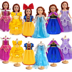 WONDOLL 18-inch doll princess dresses royal collection for imaginative play