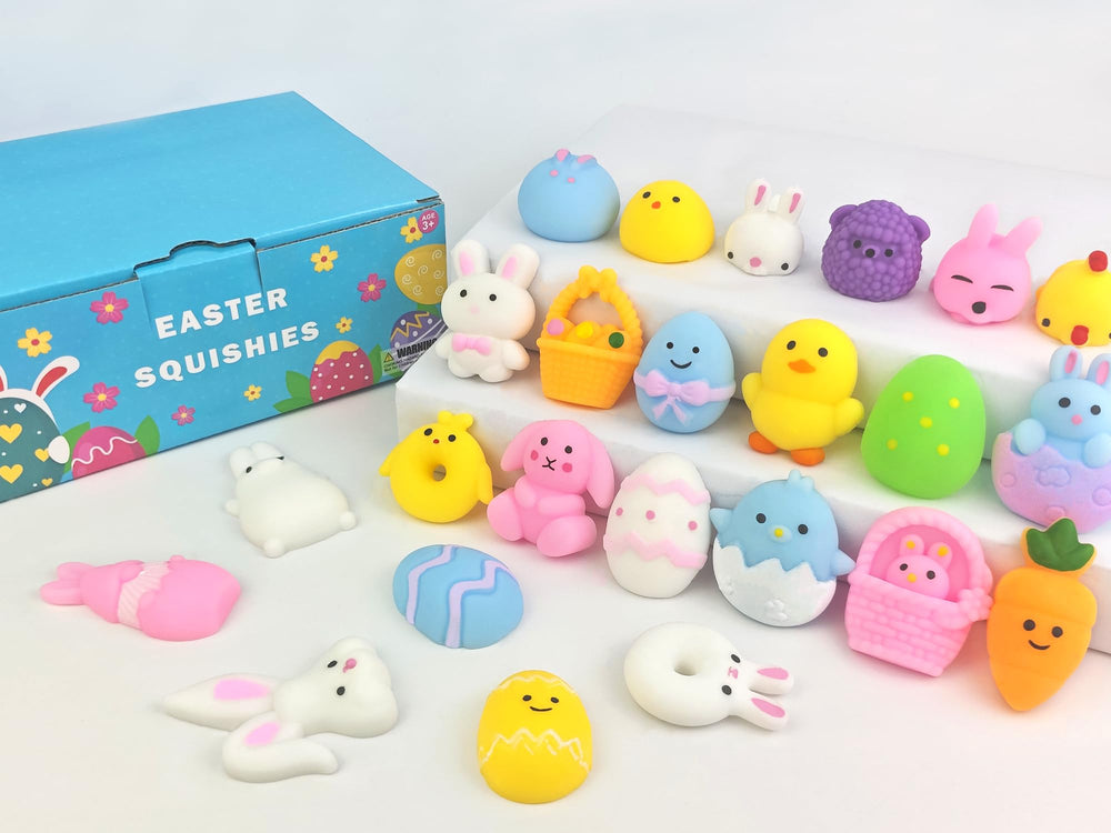 Wondrus Easter Mochi Squishies bunnies brighten egg hunts with tactile fun.