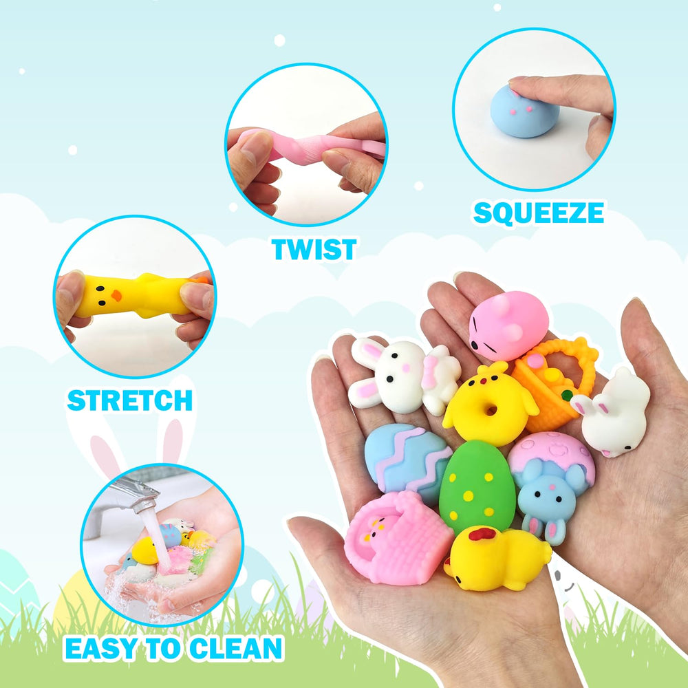 Wondrus Easter Mochi Squishies mini-squishies fit small treat bags.