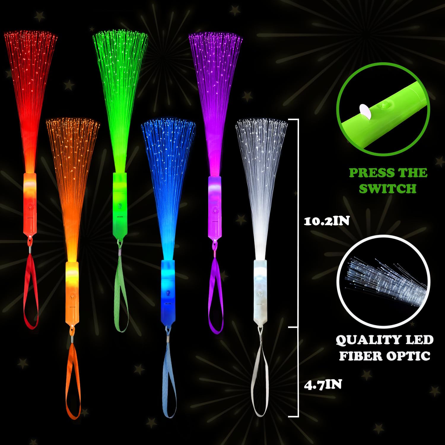 Wondrus glow sticks in blue glow for colorful party lighting