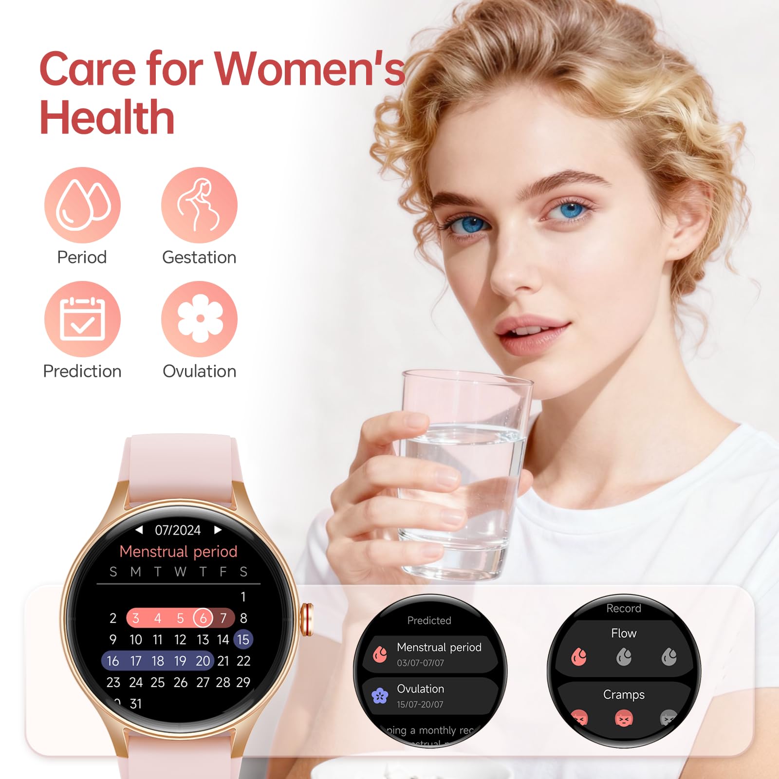 WONELIGO IP68 waterproof design supports workouts in rain or sweat