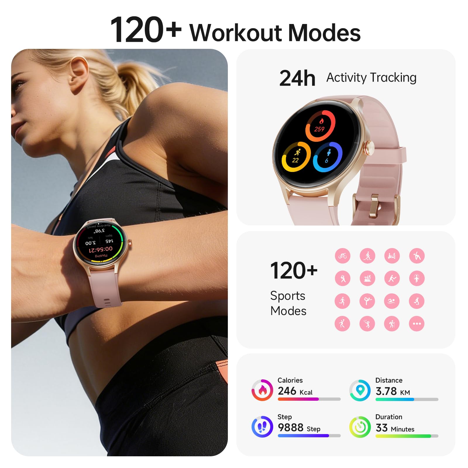 WONELIGO leather band adds a refined everyday look