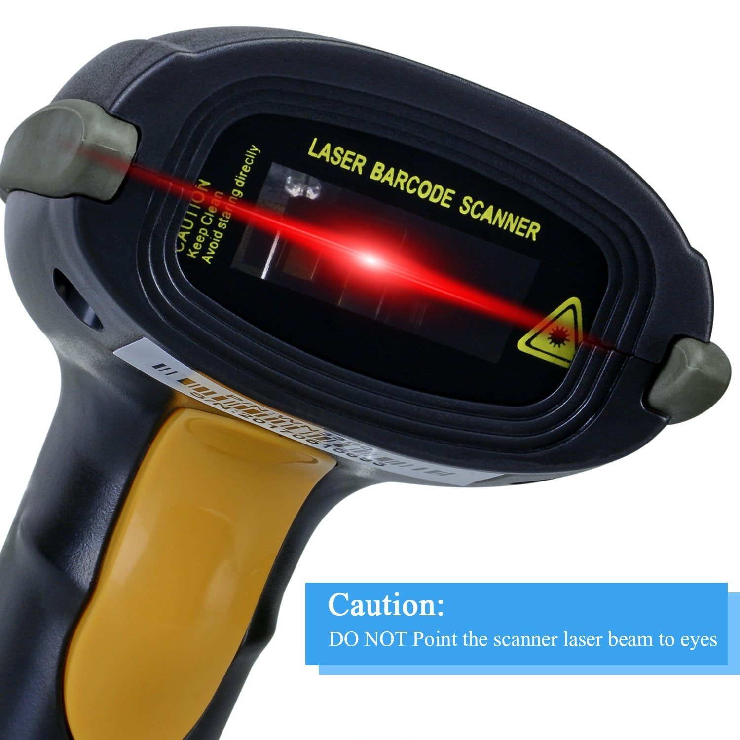 WoneNice handheld barcode reader with ergonomic grip for long use.