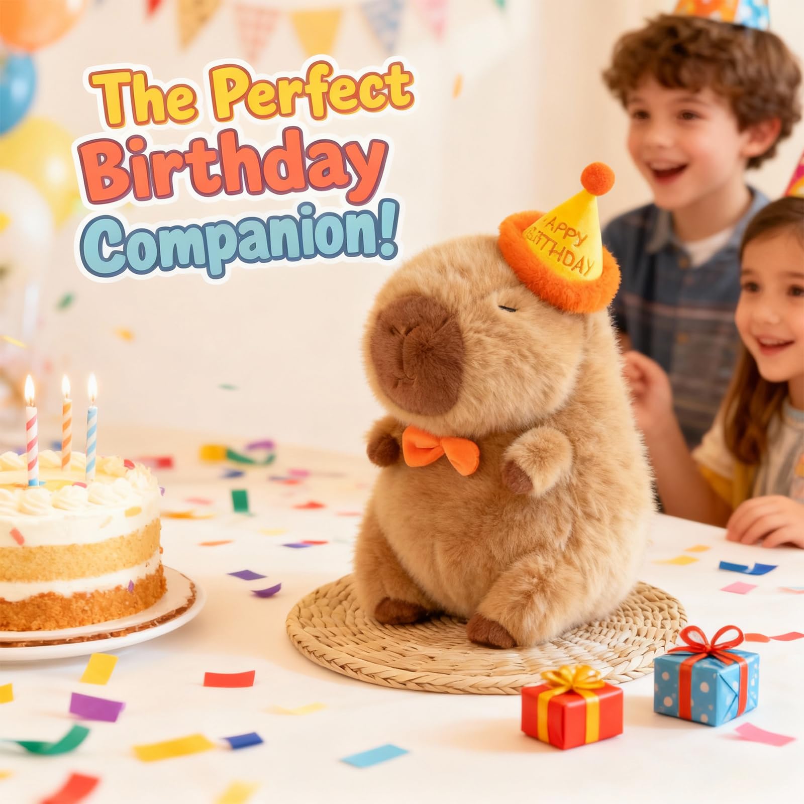 Wonfirang Capybara plush ready-to-display packaging after opening