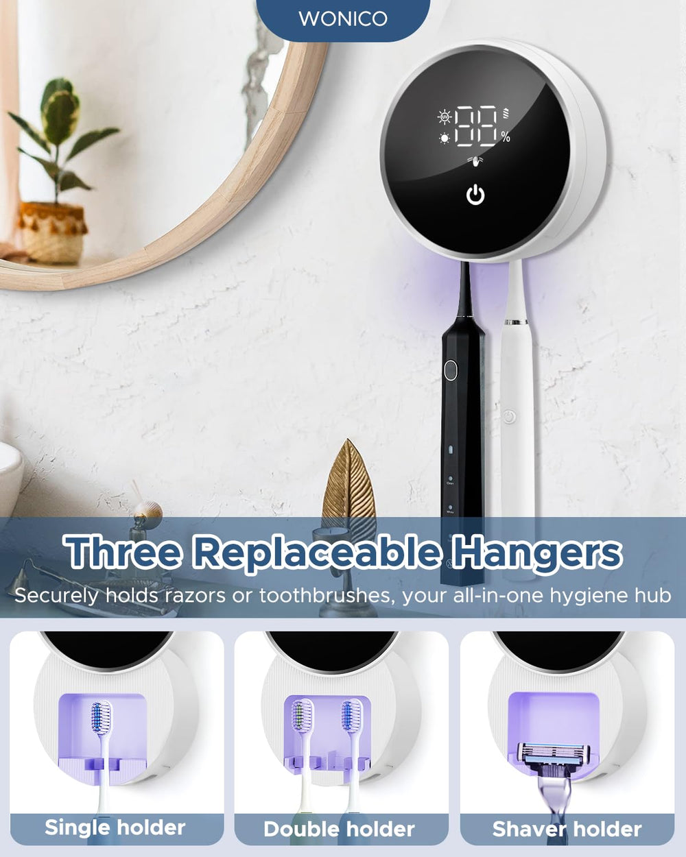 WONICO easy installation and secure mounting for quick setup