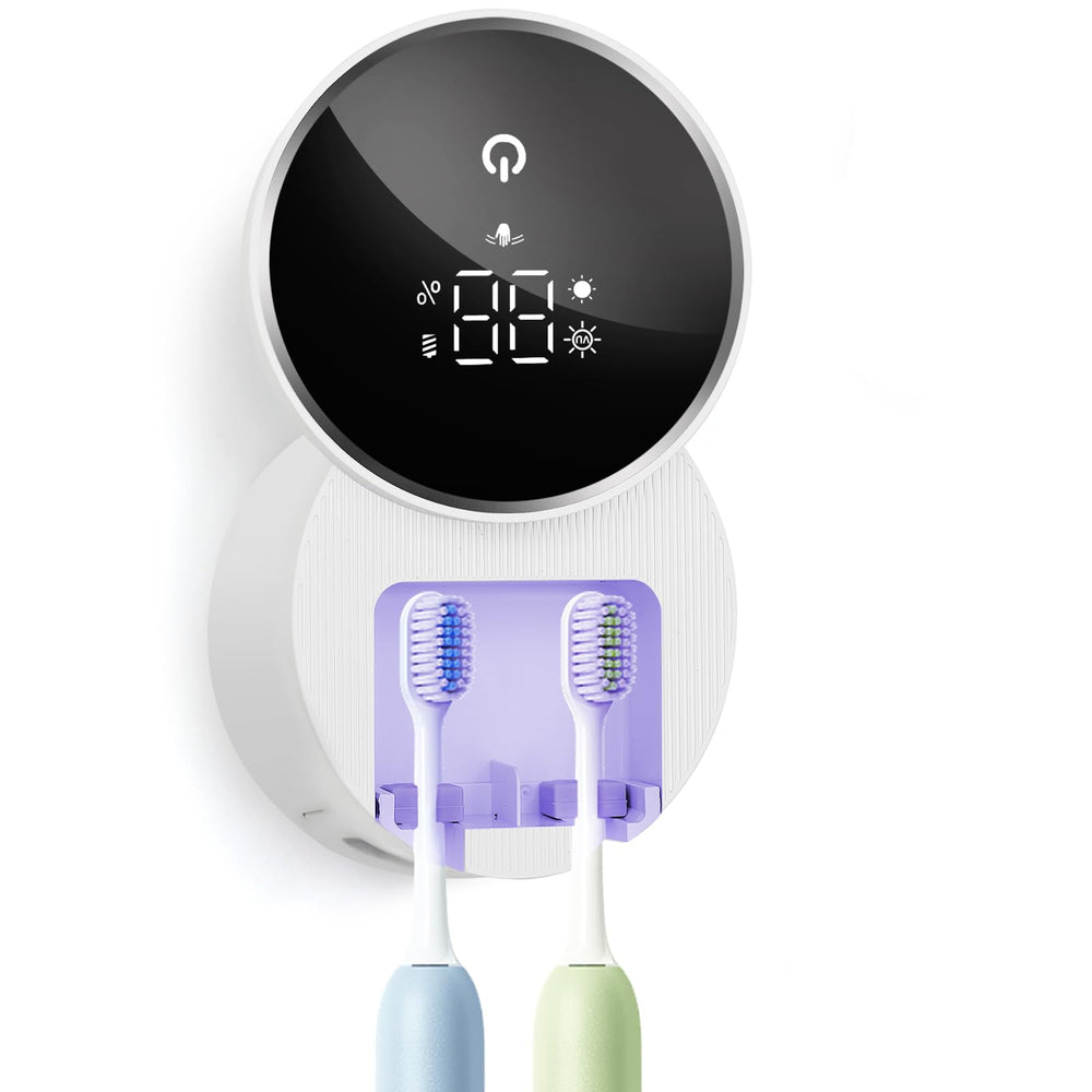 WONICO toothbrush holder front view, compact design for organized family bathroom use