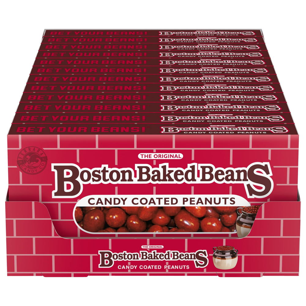 Wonka Boston Baked Beans box front for movie nights and sharing
