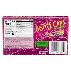 Wonka Bottle Caps flavors selection highlights root beer, cherry cola, and more in bite-sized form.