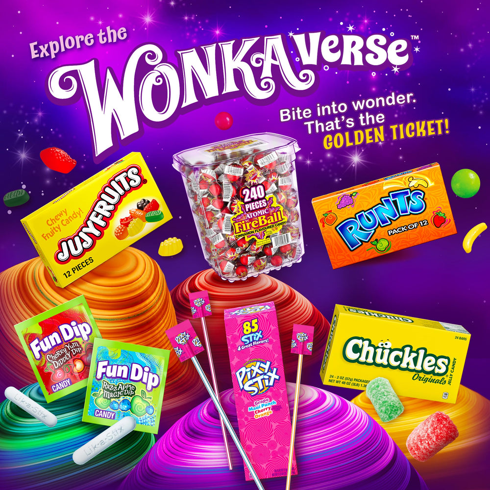 Wonka Bottle Caps shareable snack option that sparks playful moments among friends.