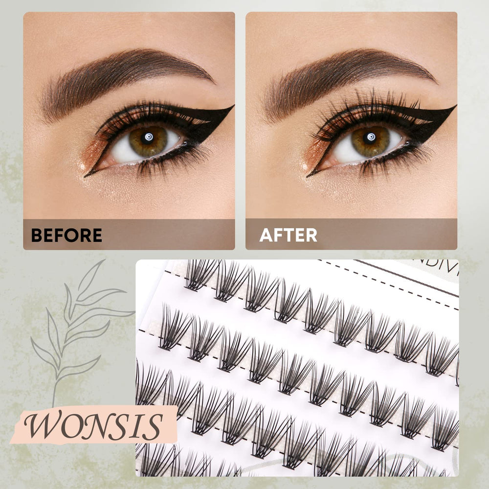 WONSIS 20D lash clusters are reusable, ideal for at-home DIY lash styling.