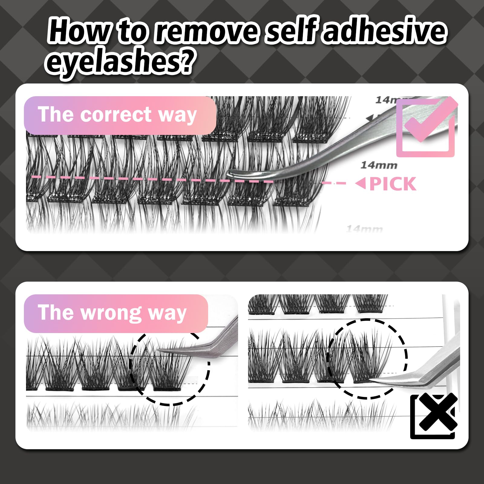 WONSIS long-lasting pre-glued lashes for secure all-day wear