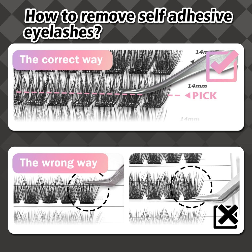 WONSIS long-lasting pre-glued lashes for secure all-day wear