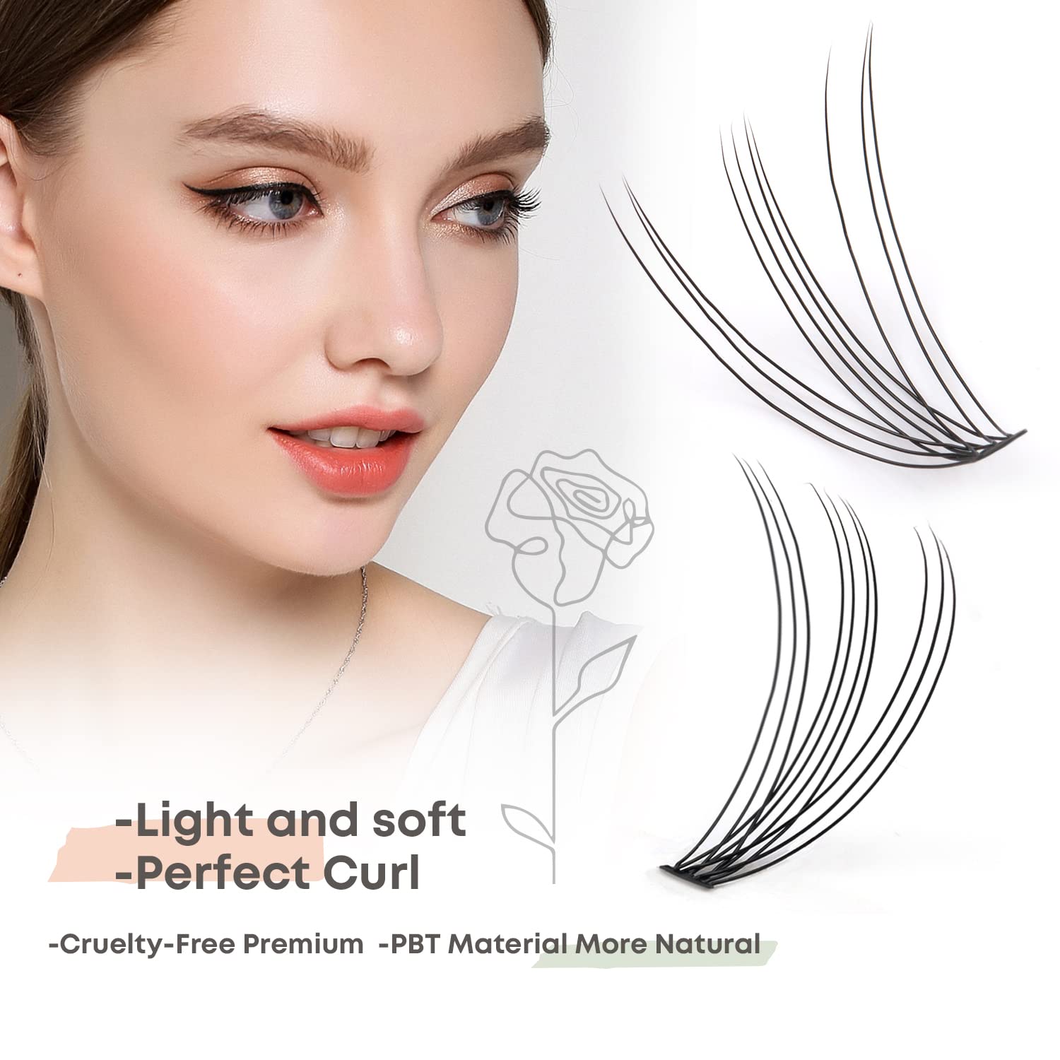 WONSIS reusable false lashes stay soft through multiple wears.