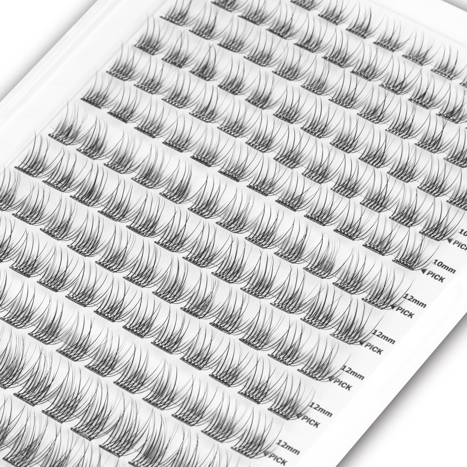 WONSIS lashes strip close-up shows 8mm natural length for daily looks.
