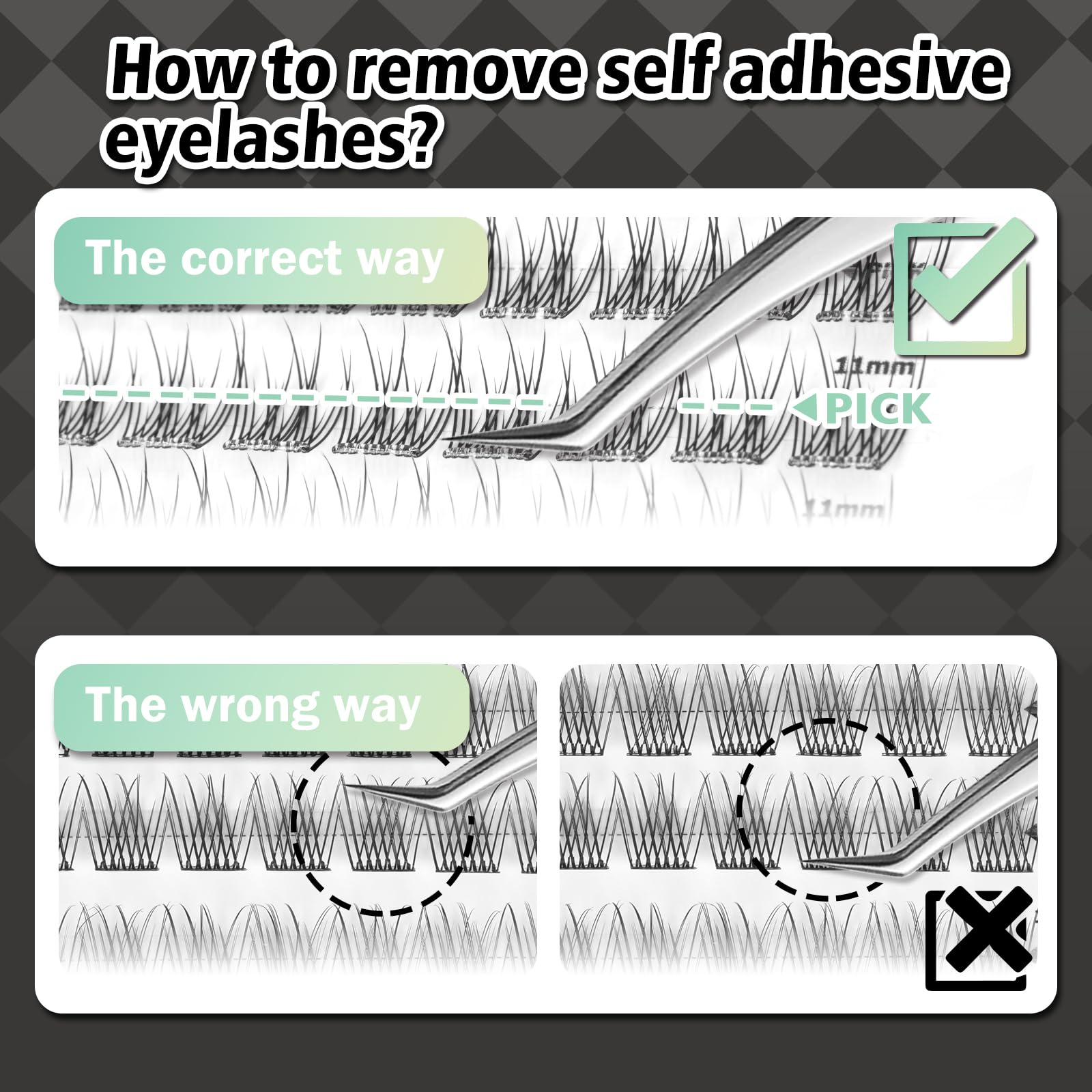 WONSIS upgraded adhesive lashes hold up to 48 hours in real-life wear.