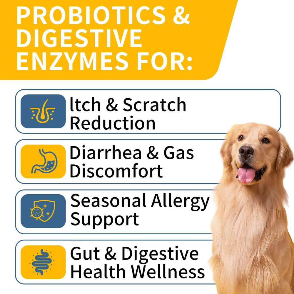 WONTECHMI Probiotics for Dogs chicken chews, tasty aid for immune wellness