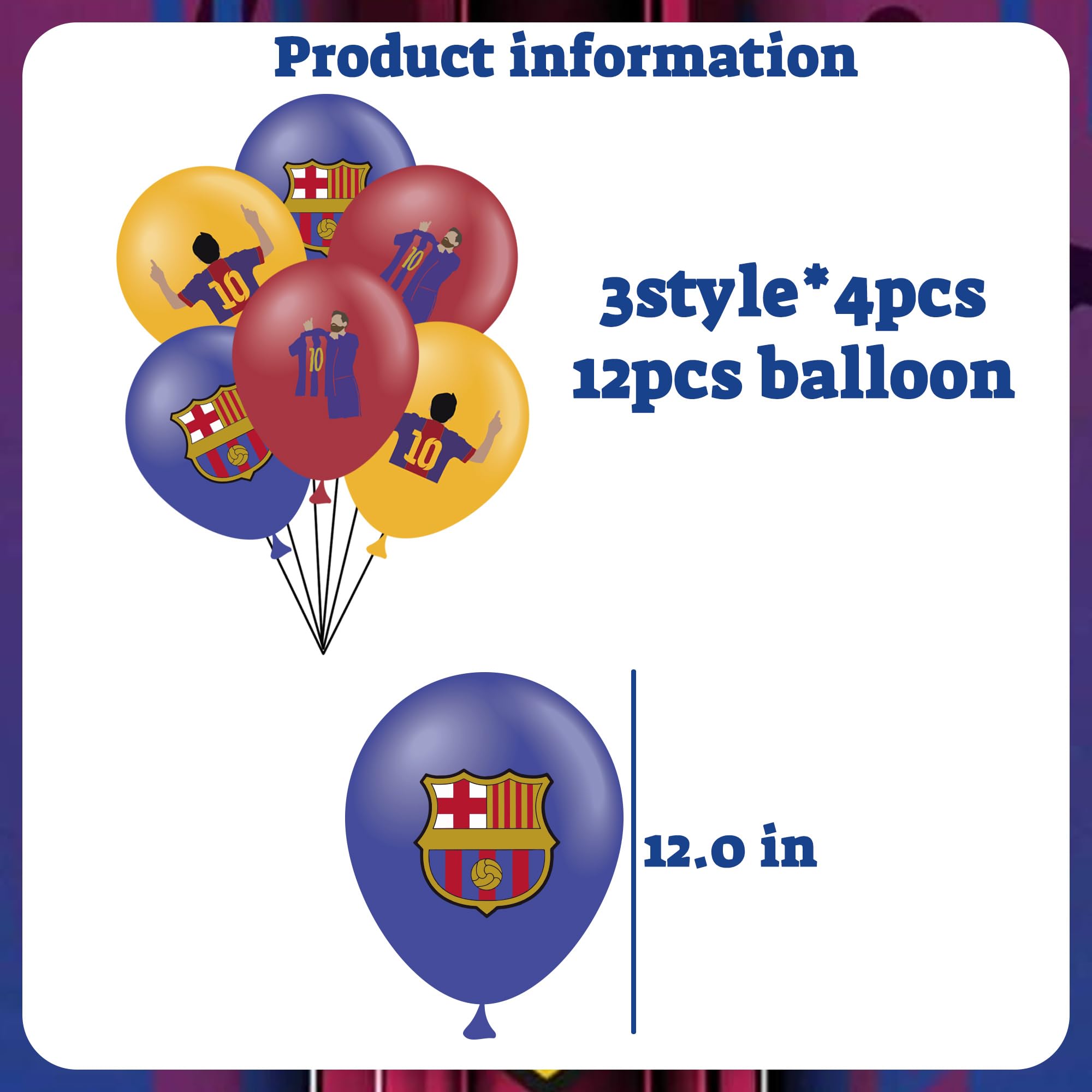 WOOACME Barcelona logo foil balloon adds team flair