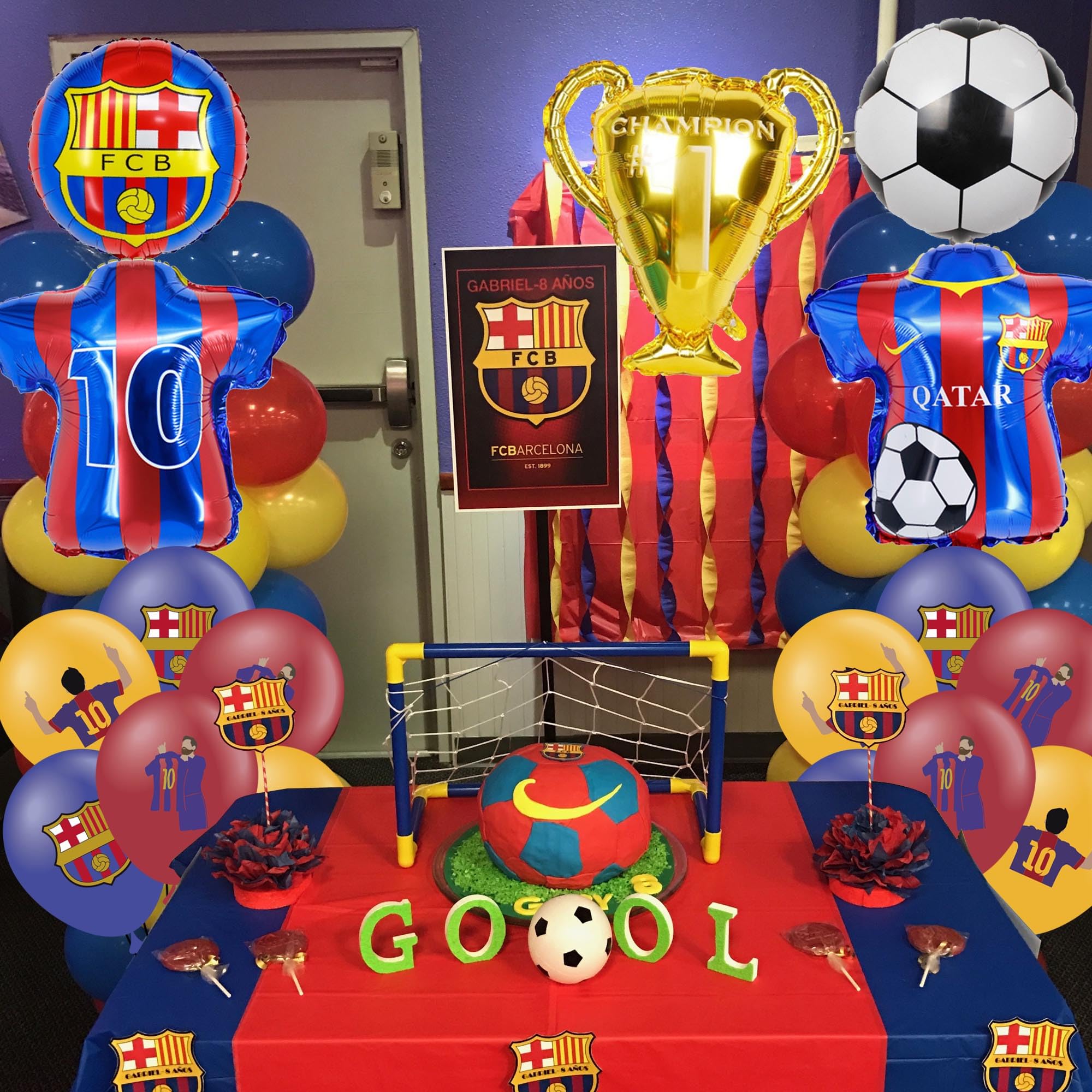 WOOACME soccer fan decor set for photos and celebrations