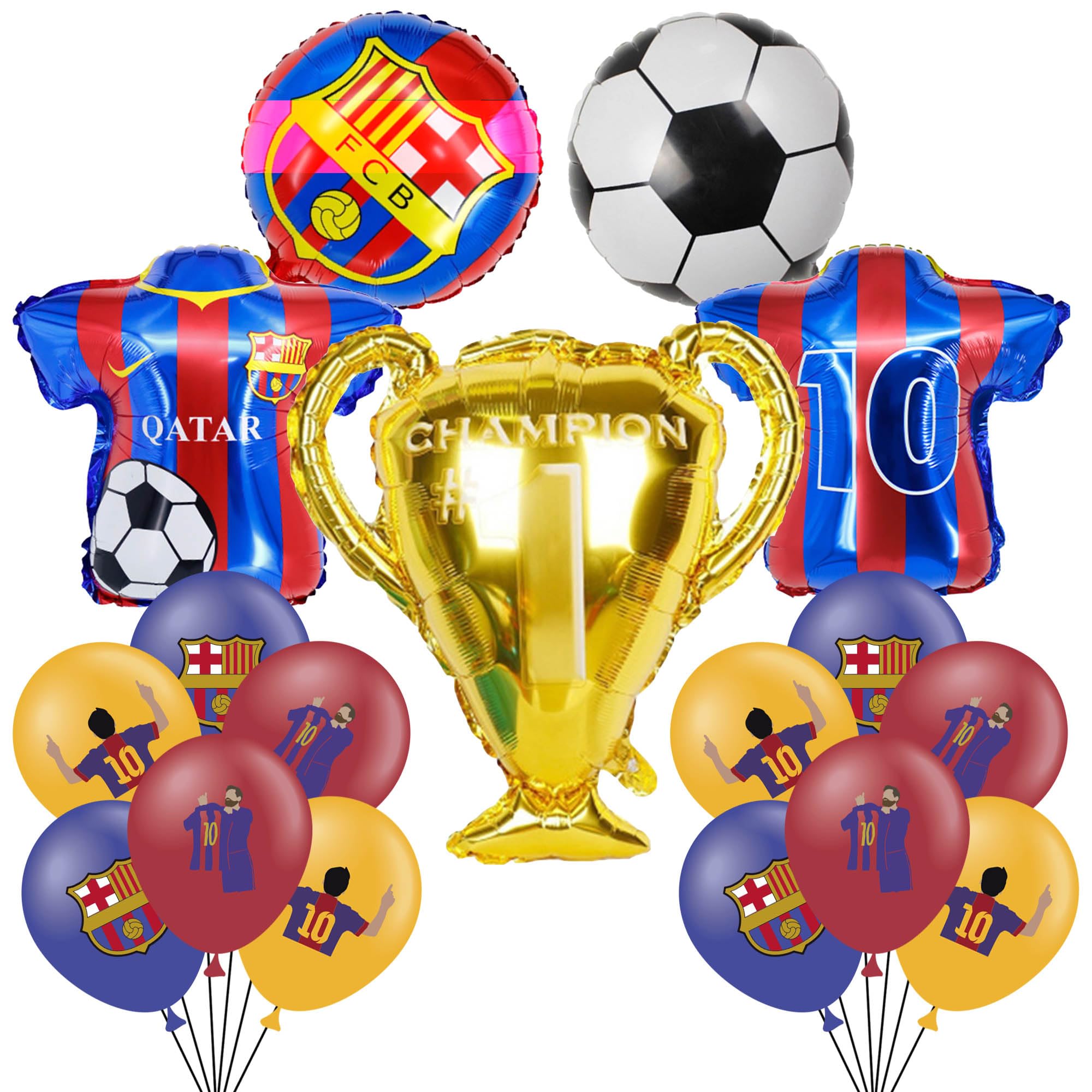 WOOACME latex soccer balloons pack for vibrant party decor