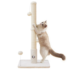 Woochpet 33-inch cat scratching post with sisal surface for claw sharpening