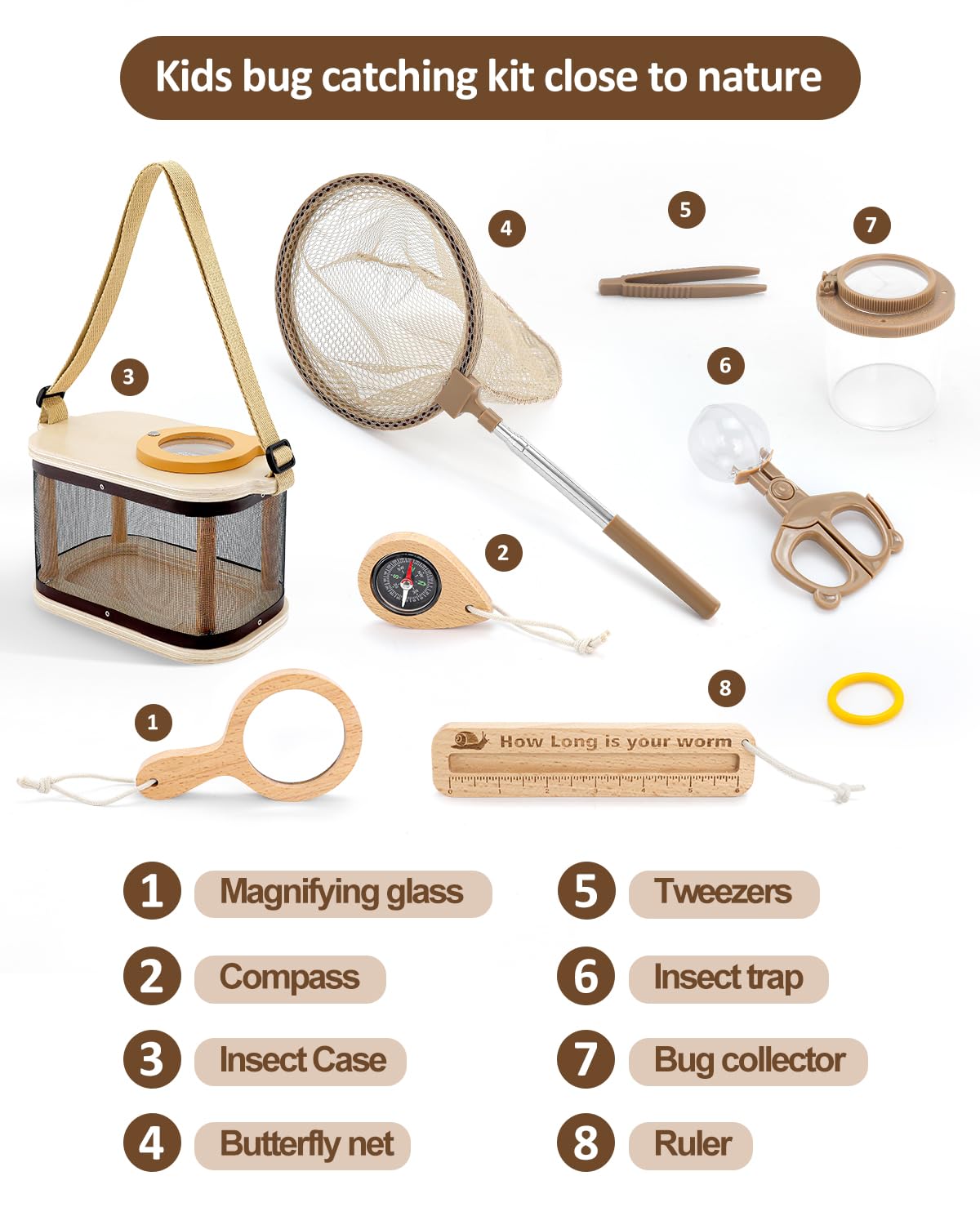 WoodsyJoy insect tweezers for gentle handling during outdoor observations