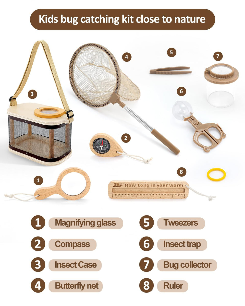 WoodsyJoy insect tweezers for gentle handling during outdoor observations
