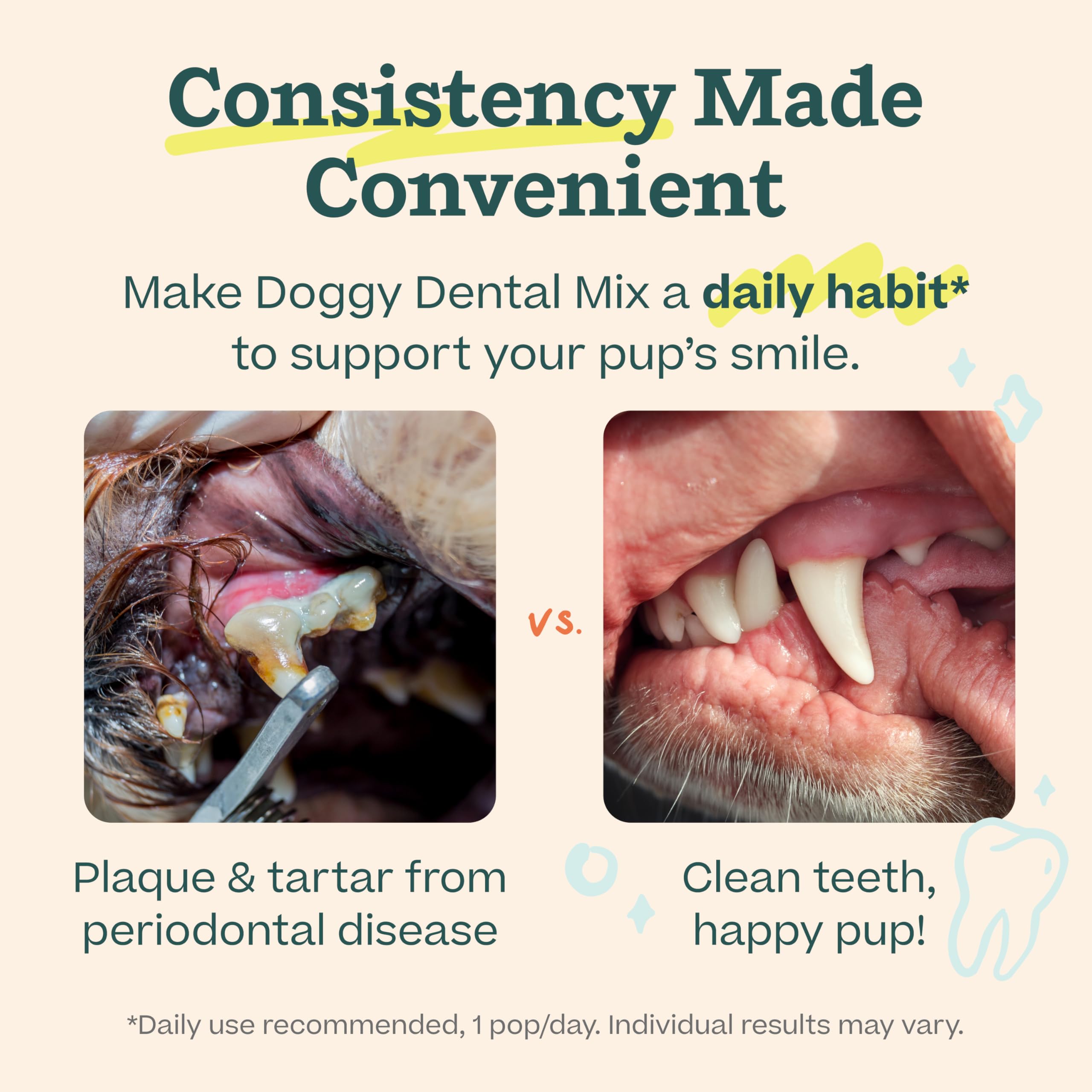 Woof Doggy Dental Pupsicle Dog Taster hints at a tasty ritual dogs enjoy.