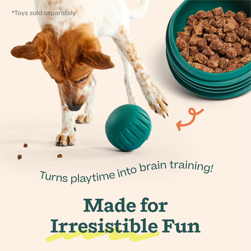 WOOF nomchucks-compatible puzzle treats fit for challenges