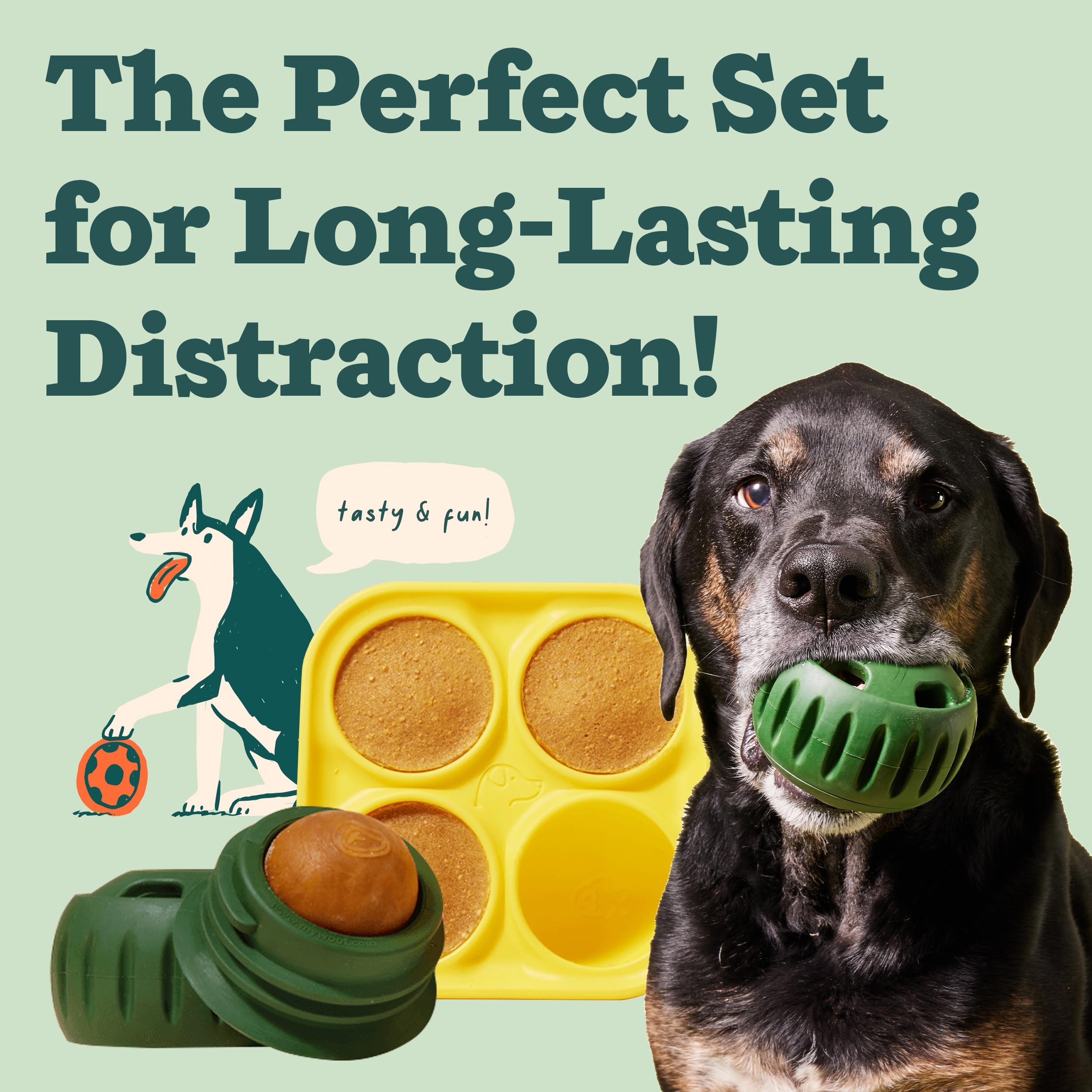 WOOF Pupsicle lid-open demonstrates easy filling and mess-free cleanups after treats.