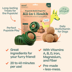 Beef peanut flavor aroma delights dogs during adventure play