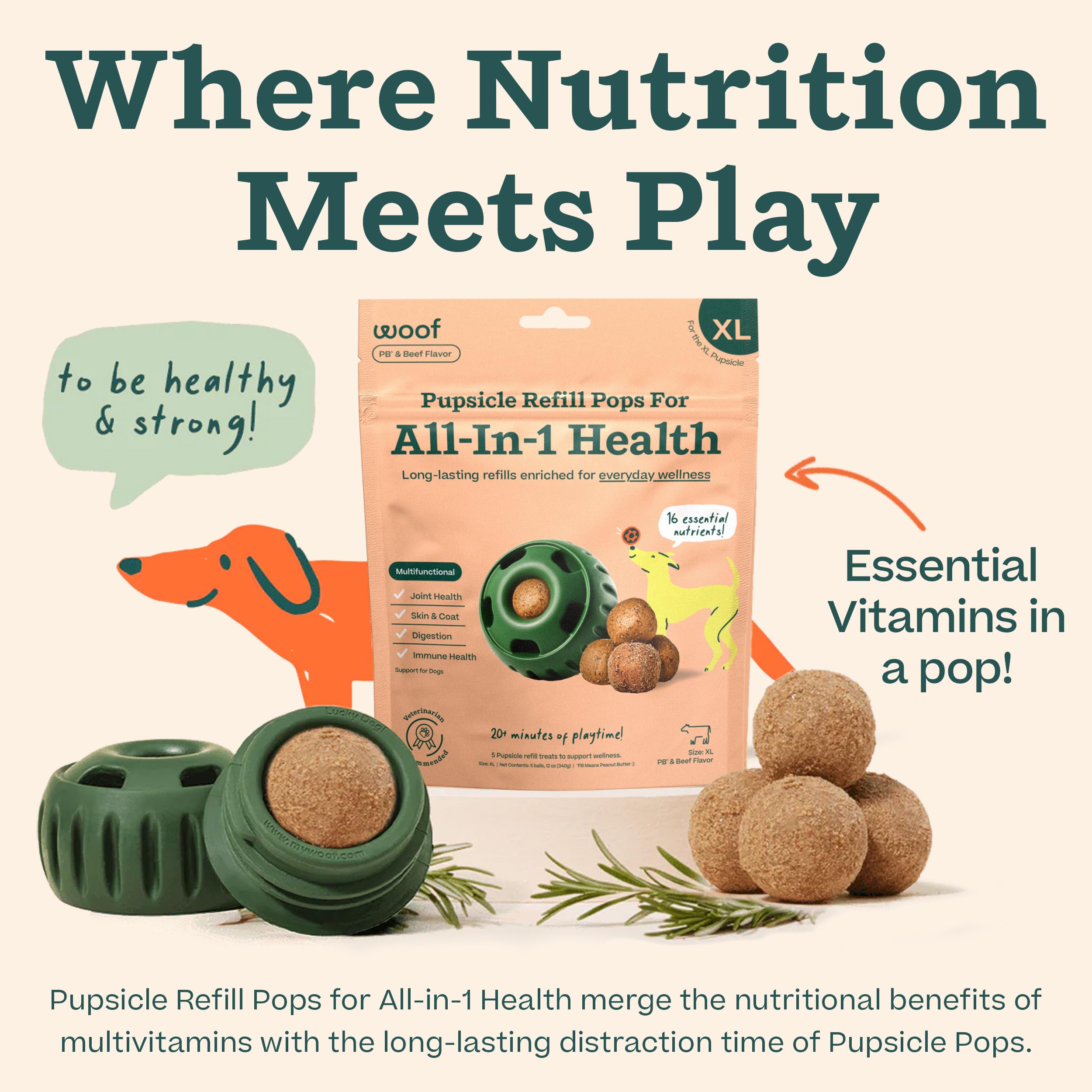 Vet-formulated blend and ingredients list for quality dog nourishment