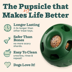 WOOF Pupsicle tray-filled-treats highlights customizable homemade snacks for pups.