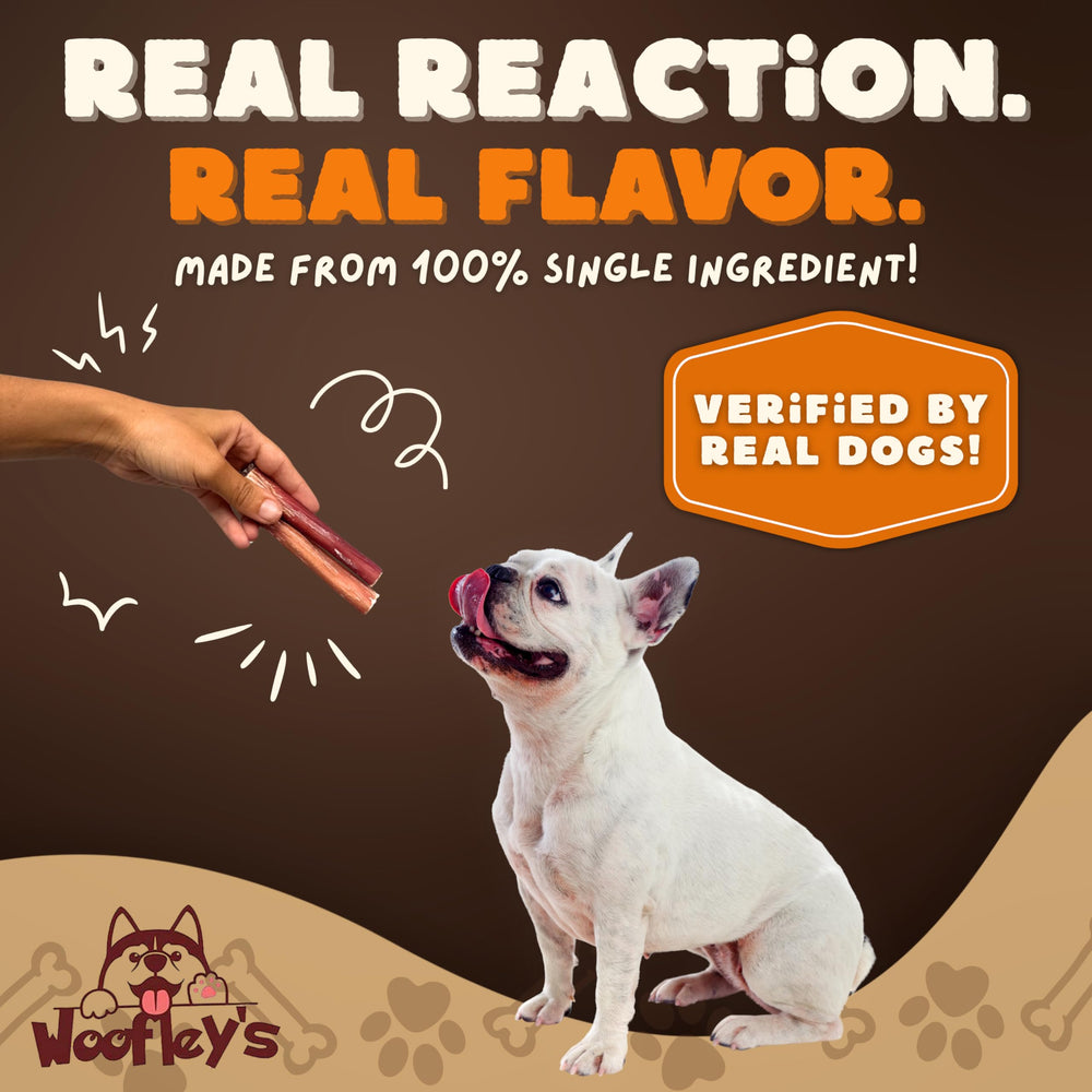 Woofley's easily digestible dog treats from simple ingredients.