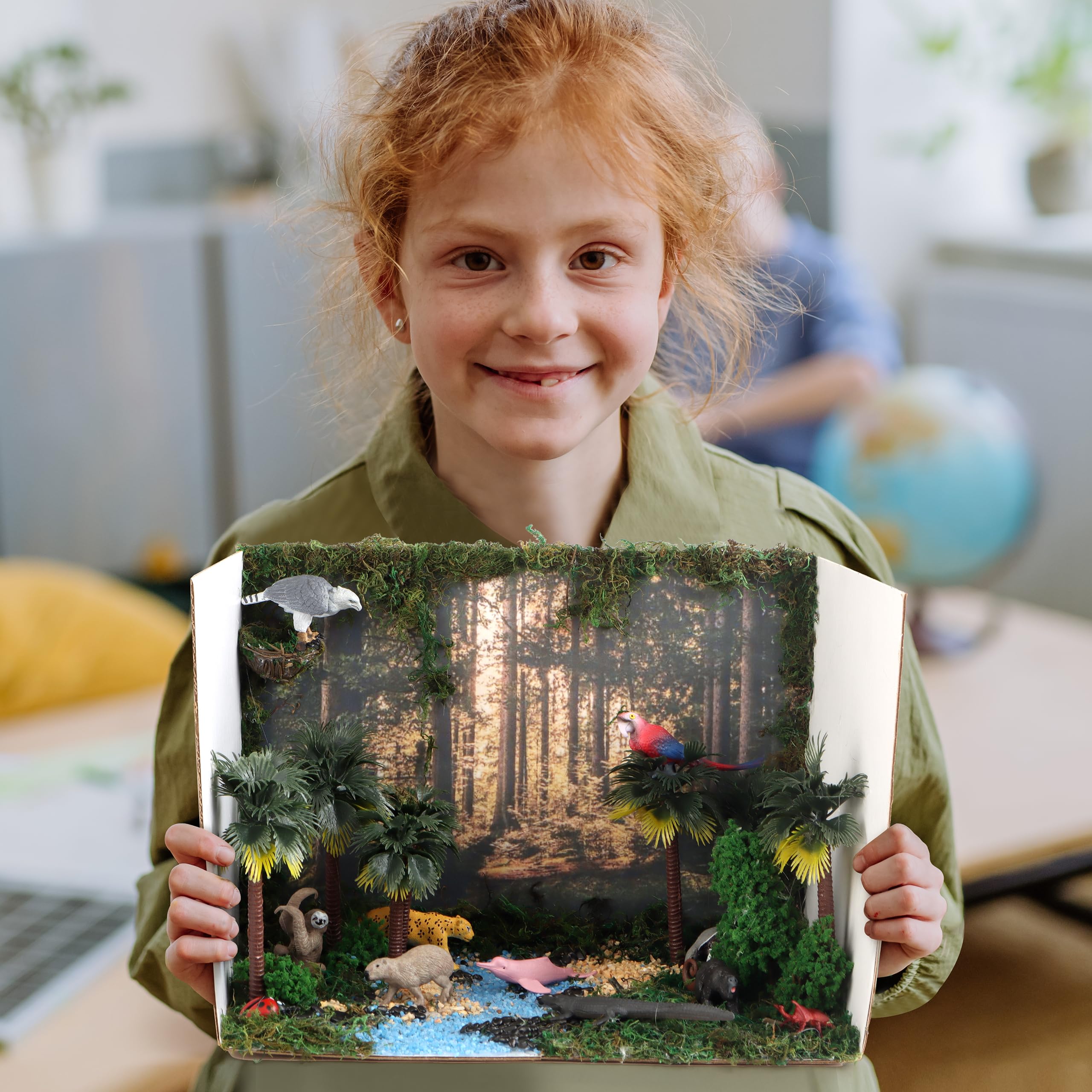 Wookidel rainforest moss boosts texture and realism in classroom scenes